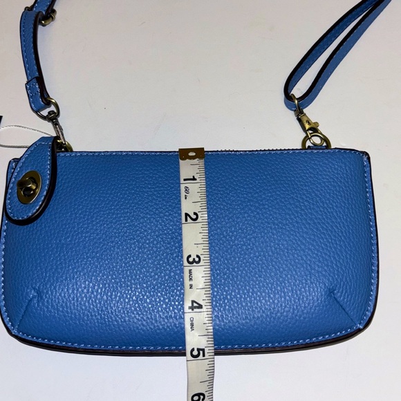 JOY BRAND SLATE BLUE VEGAN LEATHER WRISTLET/CROSSBODY GORGEOUS COLOR 💙💙💙💙💙💙💙 - Picture 6 of 6